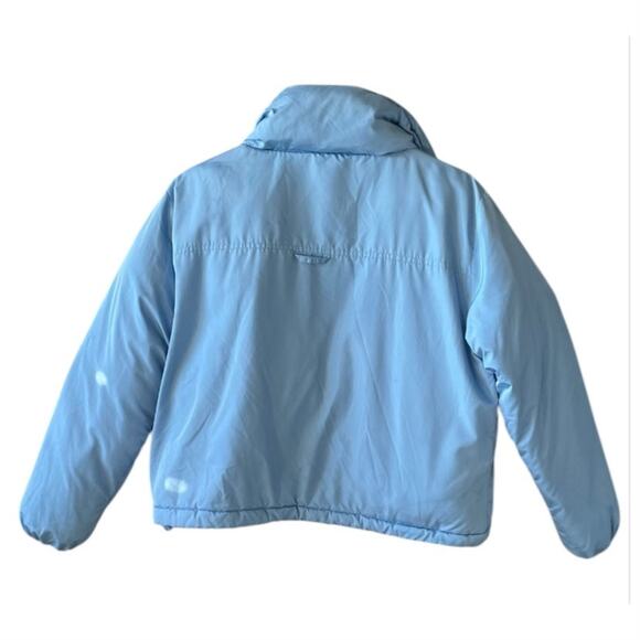 BDG Isla Lightweight Funnel Neck Puffer Jacket Light Blue Size XS - Picture 3 of 14